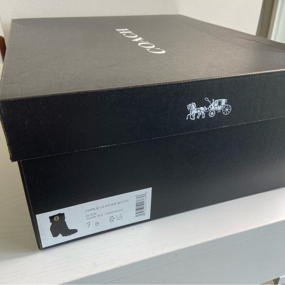 COACH NIB Harlie Bootie Black Size 7 - Picture 12 of 14